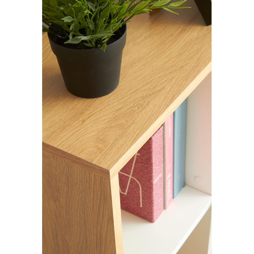 Secretária GORA carvalho/branco