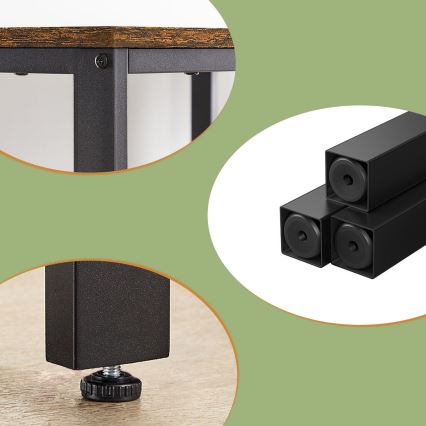 Secretária SOLEA castanha/preta