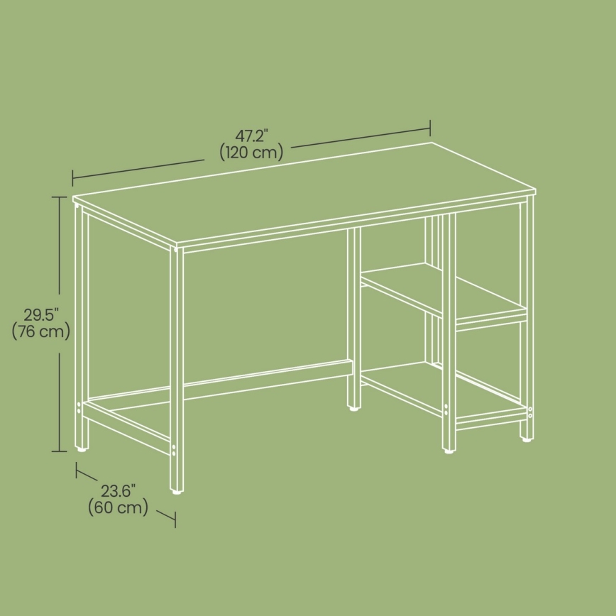 Secretária SOLEA castanha/preta