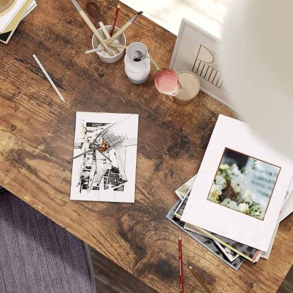 Secretária SOLEA castanha/preta