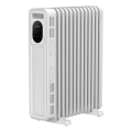 Sencor - Aquecedor a óleo com 13 aletas 1000/2500W/230V branco + controlo remoto