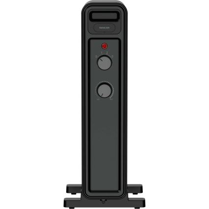 Sencor - Aquecedor a óleo com 7 elementos 600/900/1500W/230V preto
