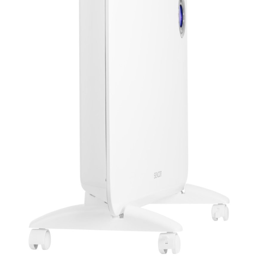 Sencor - Aquecedor convectivo com ecrã LCD e termostato 750W/1500W/230V IP24