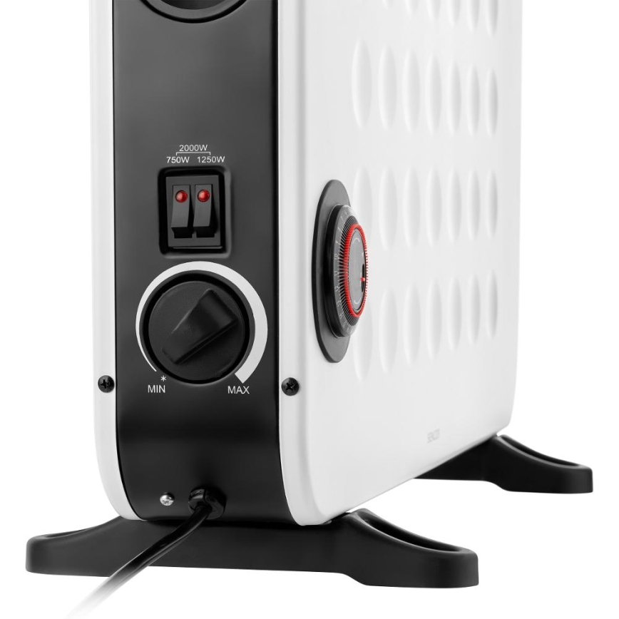 Sencor - Aquecedor elétrico/convector 750/1250/2000W com termostato