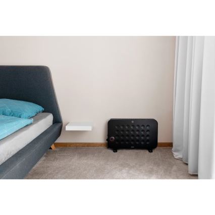 Sencor - Aquecedor para convector elétrico 750/1250/2000W/230V termostato IP24 preto