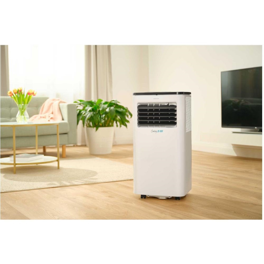 Sencor - Ar condicionado inteligente e portátil 3 em 1, incluindo acessórios 1050W/230V 10000 BTU Wi-Fi + comando