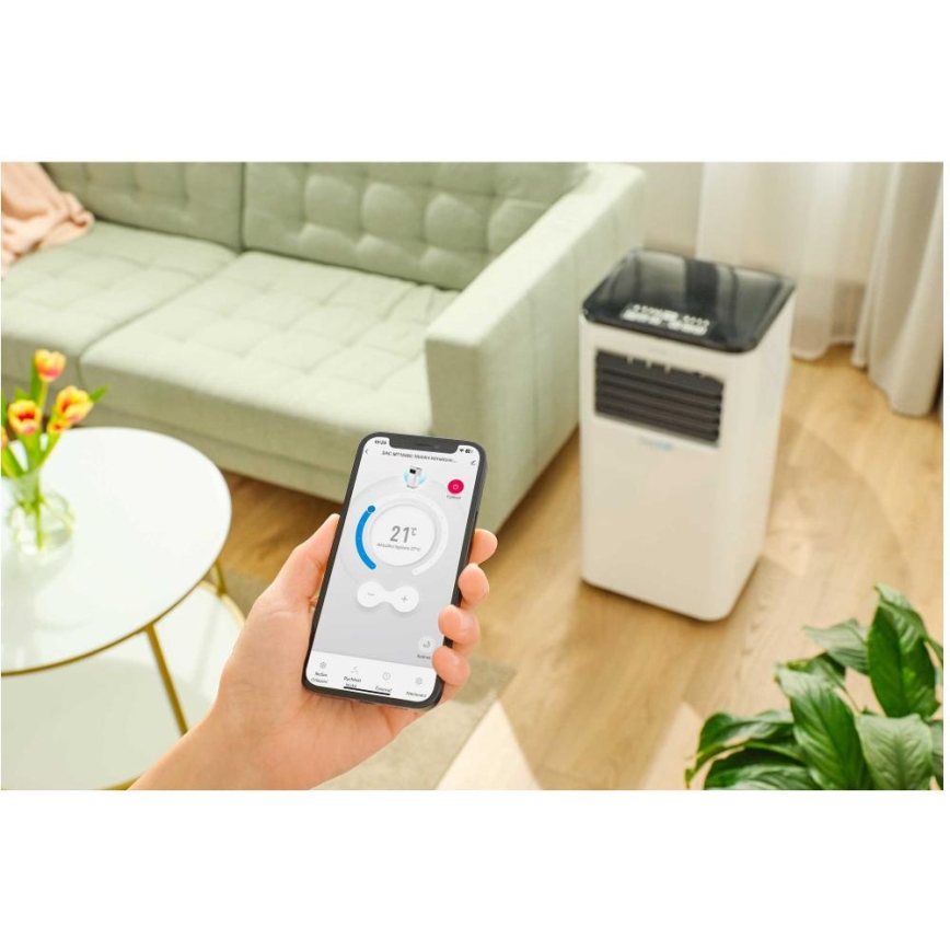 Sencor - Ar condicionado inteligente e portátil 3 em 1, incluindo acessórios 1050W/230V 10000 BTU Wi-Fi + comando