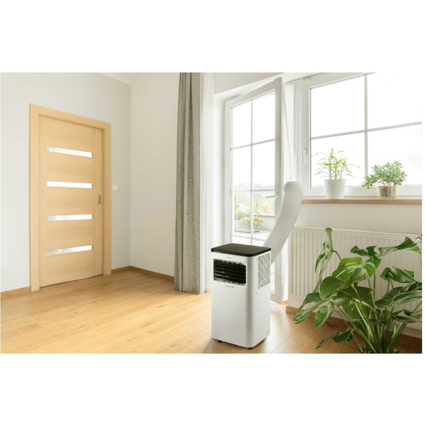 Sencor - Ar condicionado inteligente e portátil 3 em 1, incluindo acessórios 1050W/230V 10000 BTU Wi-Fi + comando