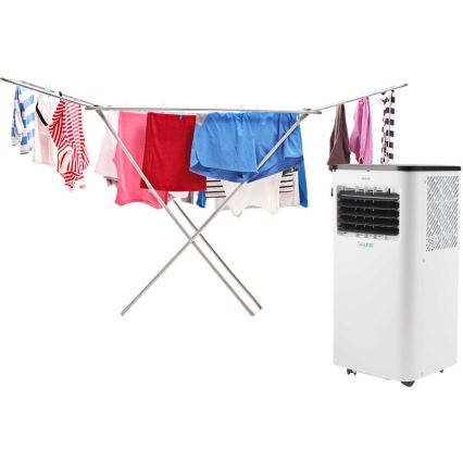 Sencor - Ar condicionado inteligente e portátil 3 em 1, incluindo acessórios 1050W/230V 10000 BTU Wi-Fi + comando