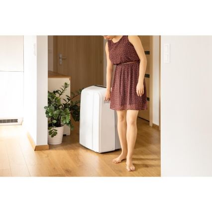 Sencor - Ar condicionado inteligente e portátil 3 em 1, incluindo acessórios 1450W/230V 12000 BTU Wi-Fi branco + comando