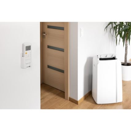 Sencor - Ar condicionado inteligente e portátil 3 em 1, incluindo acessórios 1450W/230V 12000 BTU Wi-Fi branco + comando