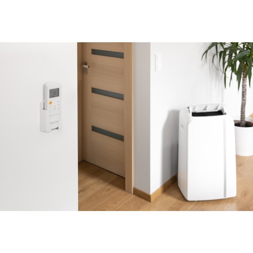Sencor - Ar condicionado inteligente e portátil 3 em 1, incluindo acessórios 1450W/230V 12000 BTU Wi-Fi branco + comando