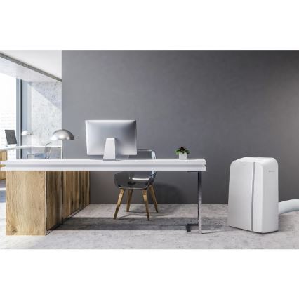 Sencor - Ar condicionado inteligente e portátil 3 em 1, incluindo acessórios 1450W/230V 12000 BTU Wi-Fi branco + comando