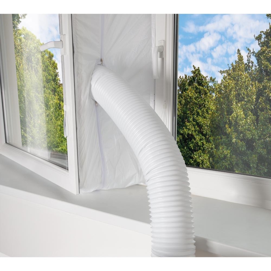 Sencor - Ar condicionado inteligente e portátil 3 em 1, incluindo acessórios 1450W/230V 12000 BTU Wi-Fi branco + comando