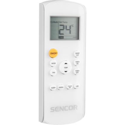 Sencor - Ar condicionado inteligente e portátil 3 em 1, incluindo acessórios 1450W/230V 12000 BTU Wi-Fi branco + comando