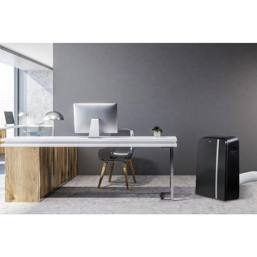 Sencor - Ar condicionado inteligente e portátil 3 em 1, incluindo acessórios 1450W/230V 12000 BTU Wi-Fi preto + comando