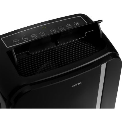 Sencor - Ar condicionado inteligente e portátil 3 em 1, incluindo acessórios 1450W/230V 12000 BTU Wi-Fi preto + comando