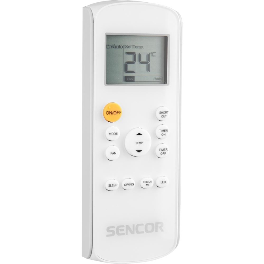 Sencor - Ar condicionado inteligente e portátil 3 em 1, incluindo acessórios 1450W/230V 12000 BTU Wi-Fi preto + comando