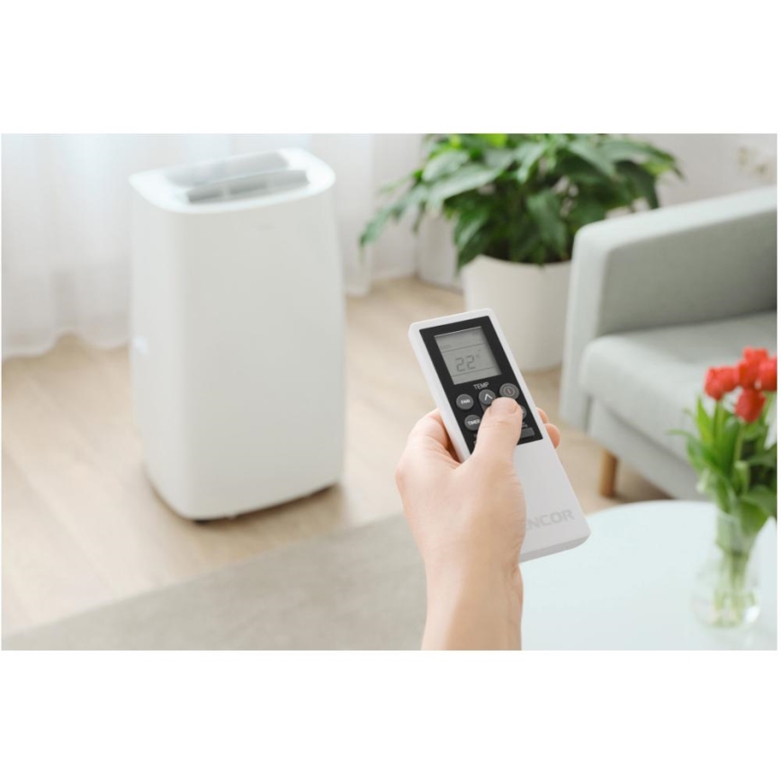 Sencor - Ar condicionado inteligente e portátil 3 em 1, incluindo acessórios 1700W/230V 16000 BTU Wi-Fi + comando