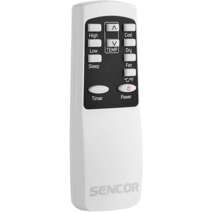 Sencor - Ar condicionado inteligente e portátil 3 em 1, incluindo acessórios 805W/230V 8000 BTU Wi-Fi + comando