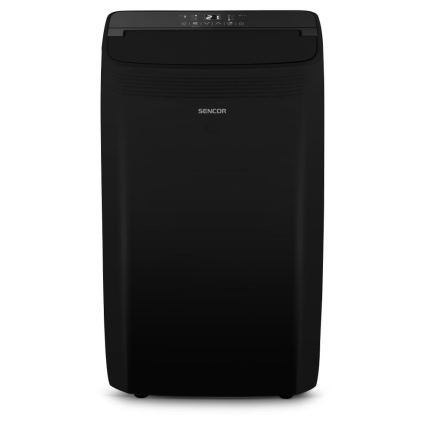 Sencor - Ar condicionado móvel inteligente 4 em 1 com acessórios completos 900W/230V 9000 BTU Wi-Fi preto + comando à distância