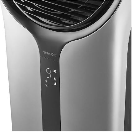Sencor - Ar Condicionado Portátil 3 em 1 110W/230V prata/preto + controlo remoto