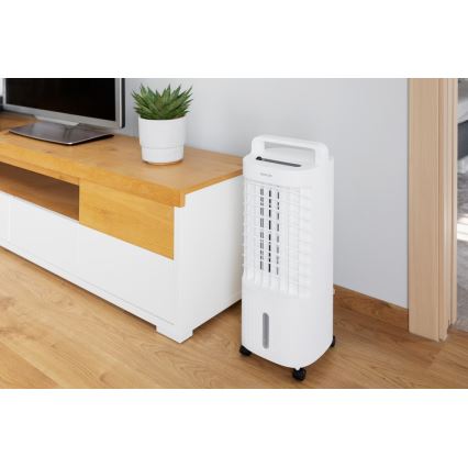 Sencor - Ar condicionado portátil 3 em 1 com visor LED 45W/230V branco + controlo remoto