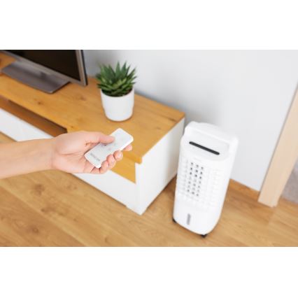 Sencor - Ar condicionado portátil 3 em 1 com visor LED 45W/230V branco + controlo remoto