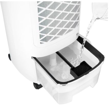 Sencor - Ar condicionado portátil 3 em 1 com visor LED 45W/230V branco + controlo remoto