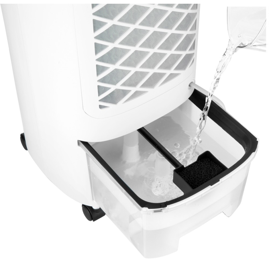 Sencor - Ar condicionado portátil 3 em 1 com visor LED 45W/230V branco + controlo remoto