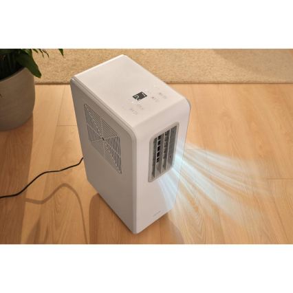 Sencor - Ar condicionado portátil 4 em 1 200W/230V 1800 BTU branco + controlo remoto