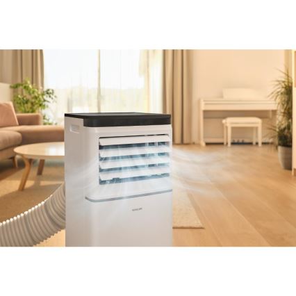 Sencor - Ar condicionado portátil inteligente 3 em 1 com acessórios completos 760 W/230 V 7000 BTU Wi-Fi branco + comando remoto