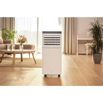 Sencor - Ar condicionado portátil inteligente 3 em 1 com acessórios completos 760 W/230 V 7000 BTU Wi-Fi branco + comando remoto