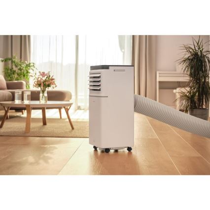 Sencor - Ar condicionado portátil inteligente 3 em 1 com acessórios completos 760 W/230 V 7000 BTU Wi-Fi branco + comando remoto