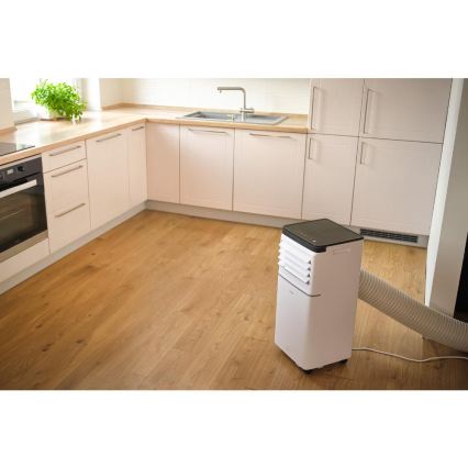 Sencor - Ar condicionado portátil inteligente 3 em 1 com acessórios completos 760 W/230 V 7000 BTU Wi-Fi branco + comando remoto