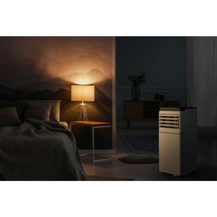 Sencor - Ar condicionado portátil inteligente 3 em 1 com acessórios completos 760 W/230 V 7000 BTU Wi-Fi branco + comando remoto