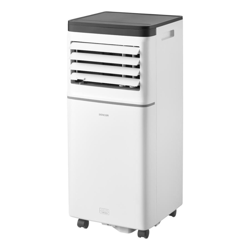 Sencor - Ar condicionado portátil inteligente 3 em 1 com acessórios completos 760 W/230 V 7000 BTU Wi-Fi branco + comando remoto