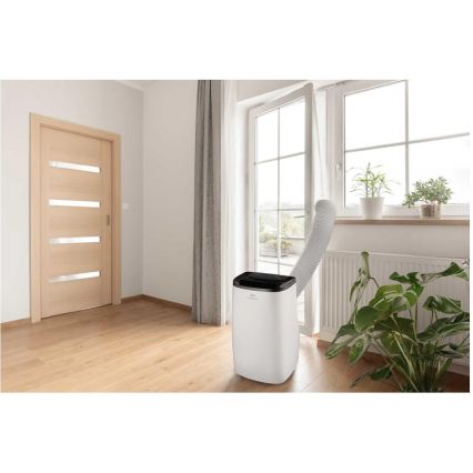 Sencor - Ar condicionado portátil inteligente 4 em 1 com kit completo de acessórios 1750W/230V 18000 BTU Wi-Fi branco + comando remoto
