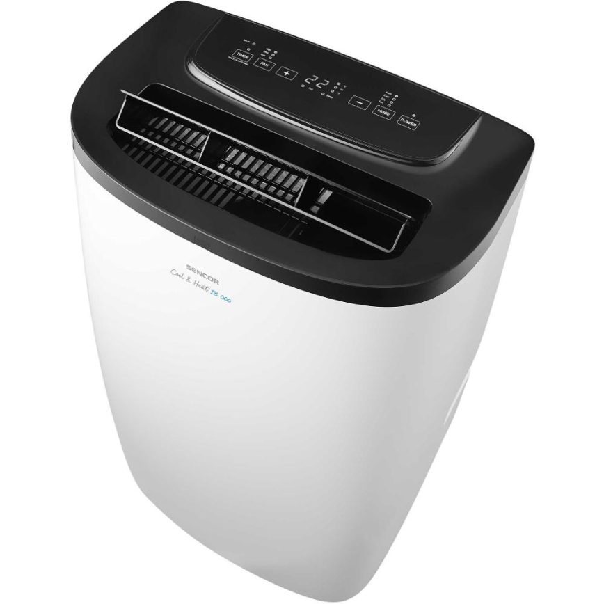 Sencor - Ar condicionado portátil inteligente 4 em 1 com kit completo de acessórios 1750W/230V 18000 BTU Wi-Fi branco + comando remoto