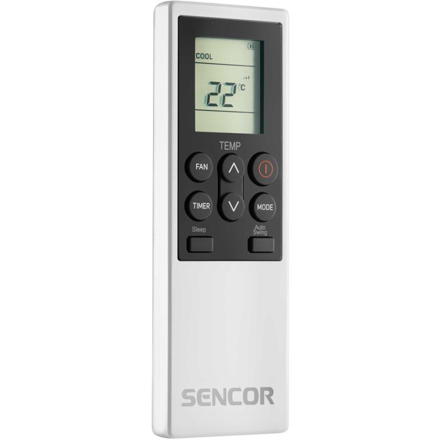 Sencor - Ar condicionado portátil inteligente 4 em 1 com kit completo de acessórios 1750W/230V 18000 BTU Wi-Fi branco + comando remoto
