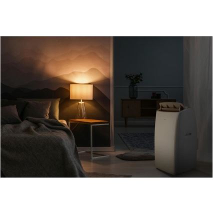 Sencor - Ar condicionado portátil inteligente 5 em 1 com acessórios completos 733W/230V 9000 BTU Wi-Fi branco + comando remoto
