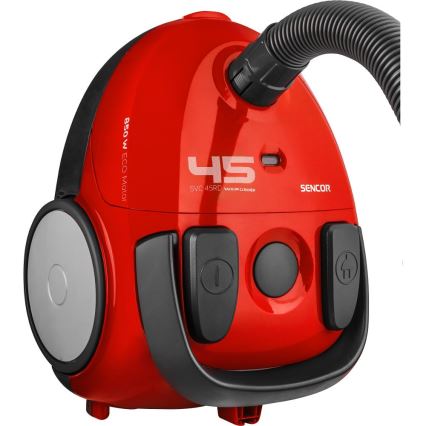 Sencor - Aspirador com saco 1,5 l 850W/230V vermelho/preto