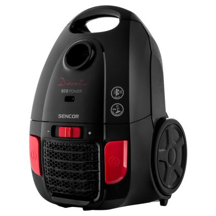 Sencor - Aspirador de saco 3 l 700W/230V preto/vermelho