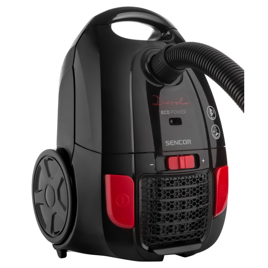 Sencor - Aspirador de saco 3 l 700W/230V preto/vermelho