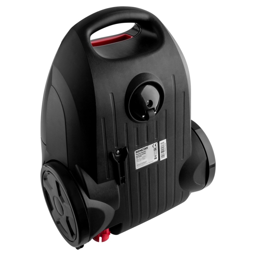 Sencor - Aspirador de saco 3 l 700W/230V preto/vermelho