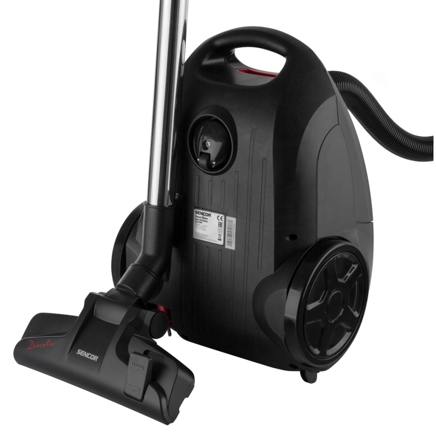 Sencor - Aspirador de saco 3 l 700W/230V preto/vermelho
