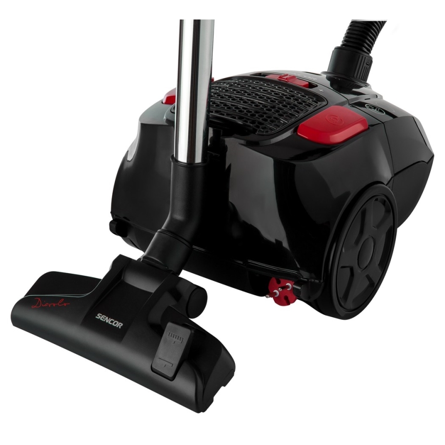 Sencor - Aspirador de saco 3 l 700W/230V preto/vermelho