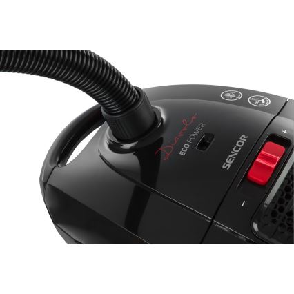 Sencor - Aspirador de saco 3 l 700W/230V preto/vermelho