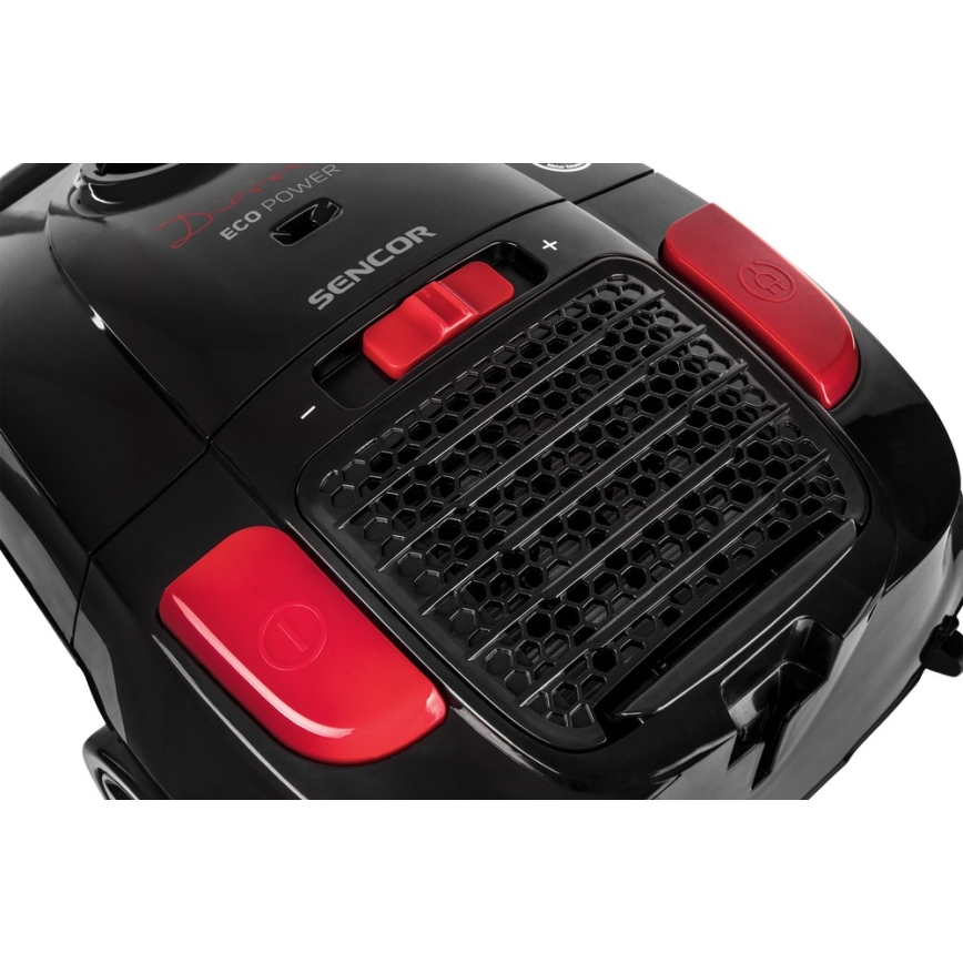 Sencor - Aspirador de saco 3 l 700W/230V preto/vermelho