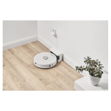 Sencor - Aspirador robótico 2 em 1 com mop, 50 W/5000 mAh, Wi-Fi, branco + controlo remoto